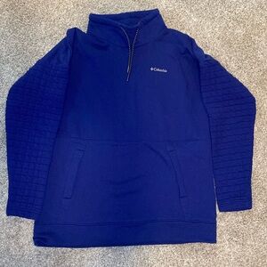 Columbia Sunday Summit Oversized Funnel Long-Sleeve Pullover. Size Small. Blue.